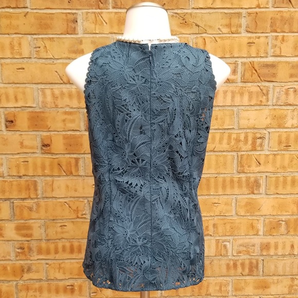 NWOT Ann Taylor Petite Lace Halter Shell. - Picture 4 of 5